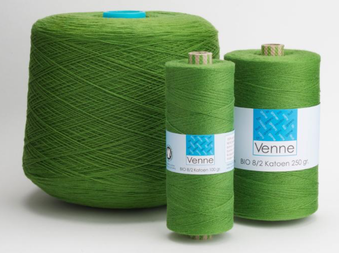 Venne 100% K.B.A. Baumwolle Ne 8/2 - Nm 14/2 GOTS-zertifiziert